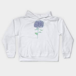 Hydrangea watercolor Kids Hoodie